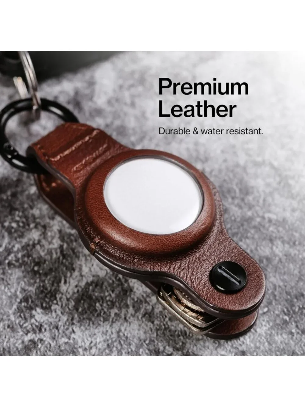 Premium Keychain Holder for Apple AirTag | 5-Key Organizer Keychain Accessory